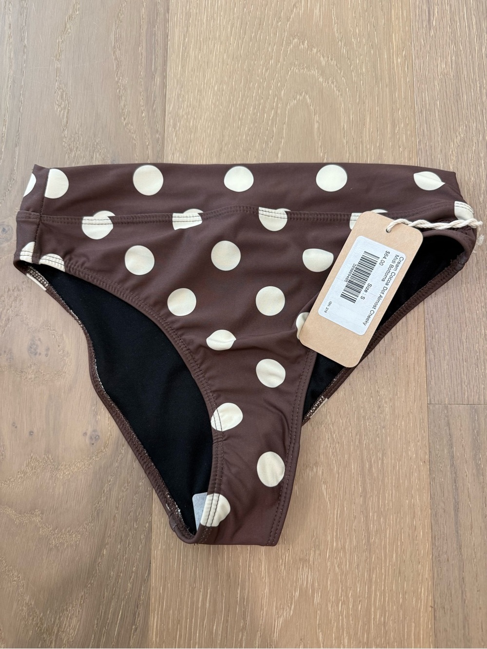 ALBION FIT CREAM COCOA DOT ALMOST CHEEKY MIDI BOTTOMS